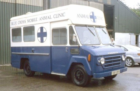 Commer Blue Cross Van