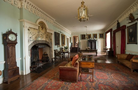 Howth Castle Main Hall from Billiard Room Stairs P Evers